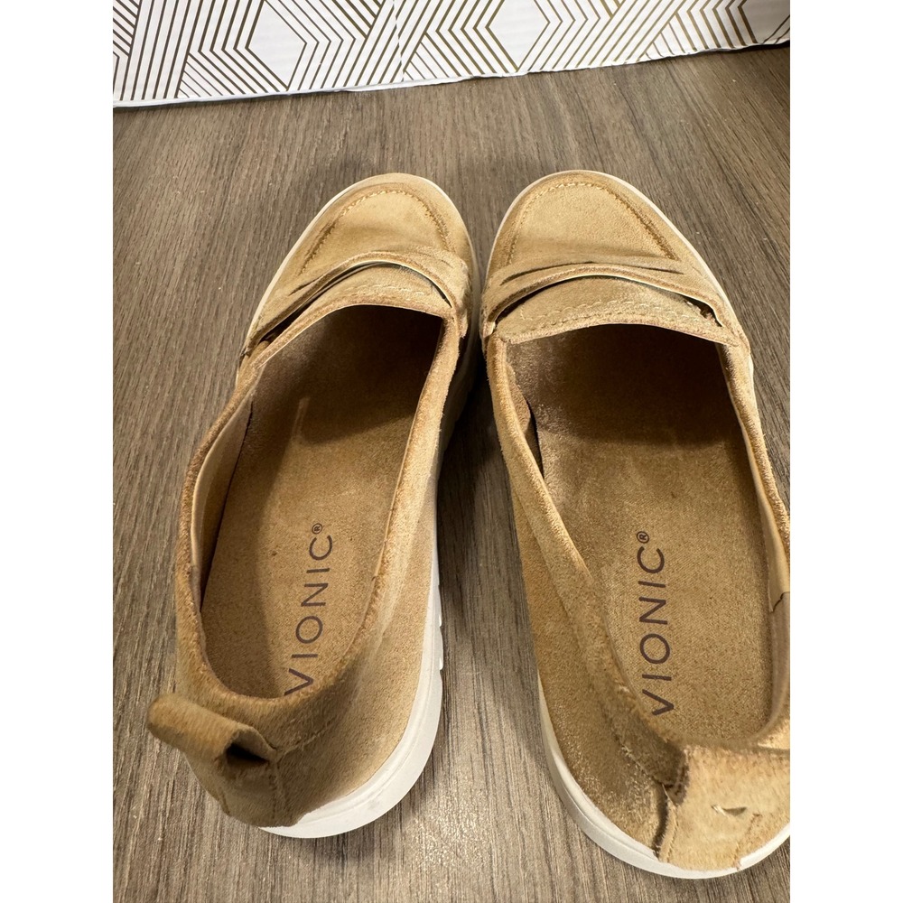 Vionic Tan Suede Loafers - Picture 8 of 12